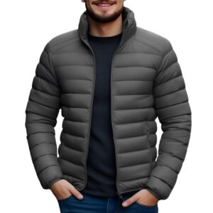 Ben Martin Men's Nylon Jacket|Standard Length Puffer Winter Bomber Jacket|Stylish Jacket|Biker Casual Hoody Jacket