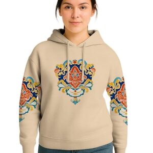 HELLCAT Trendy Cotton Blend Hoodie for Women | Stylish Winter Hooded Sweatshirt for Women