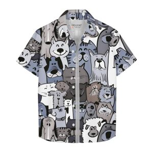 HELLCAT Beige Trendy Regular Fit Printed Causal Shirt for Boys