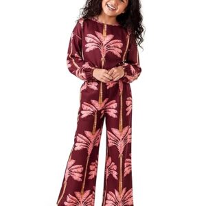 HELLCAT Elegant Floral Print Co-Ord Set for Girls 11-16 Years| Trendy Matching Top & Bottom Set