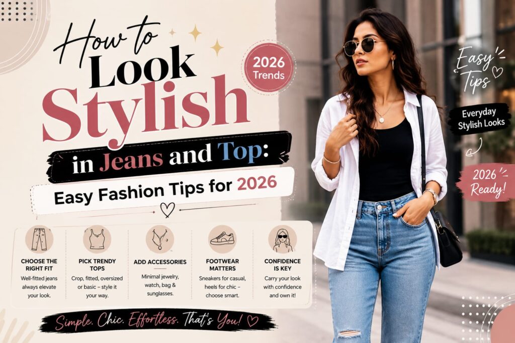 How to Look Stylish in Jeans and Top